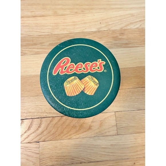 Hershey's Other - Vintage Y2K Reeses Chocolate Storage Tin Container Hersheys 1994